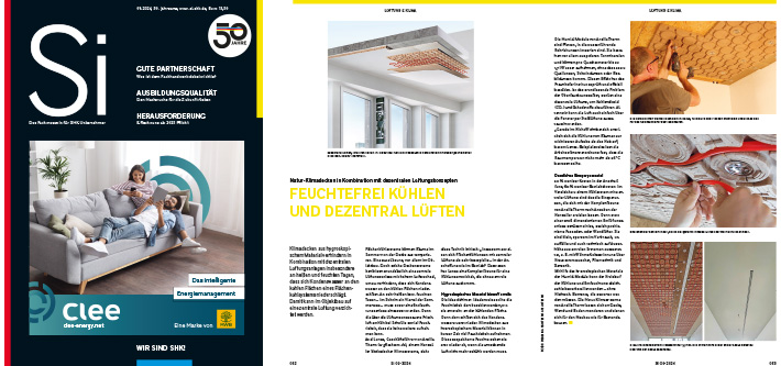 Titelbild und Pressebericht von Si über ArgillaTherm zum Thema Klimatisierungswende